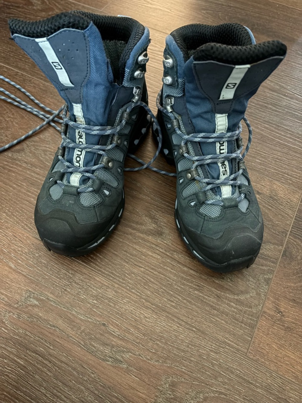 Salomon Navy Blue and Black Women's Ankle Hiking Boots